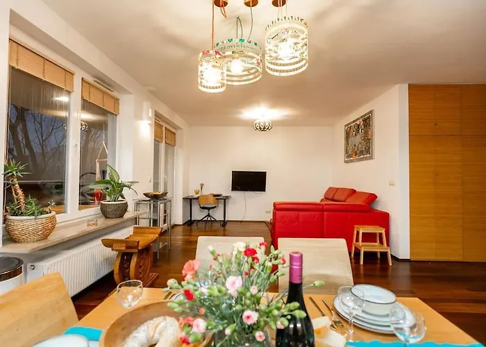 Stunning Apartment. Garage. Security. Mokotow Area Warsaw